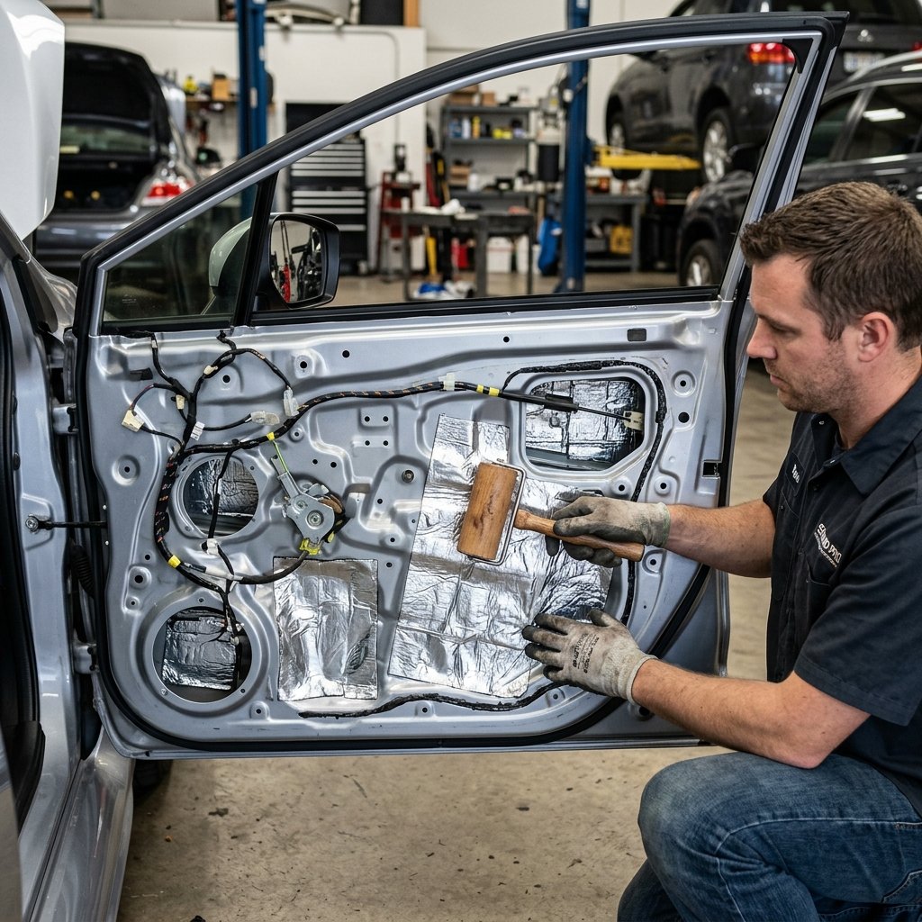Car damping installation process