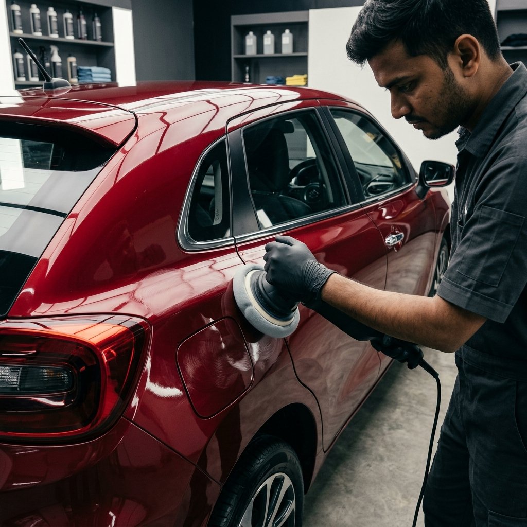 Car Waxing process